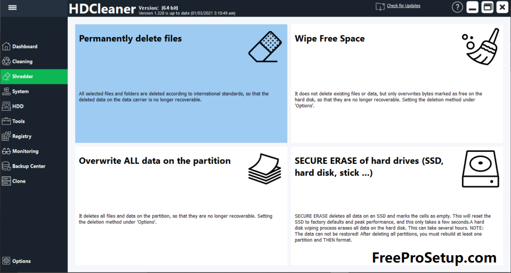 HDCleaner 2.060 free downloads
